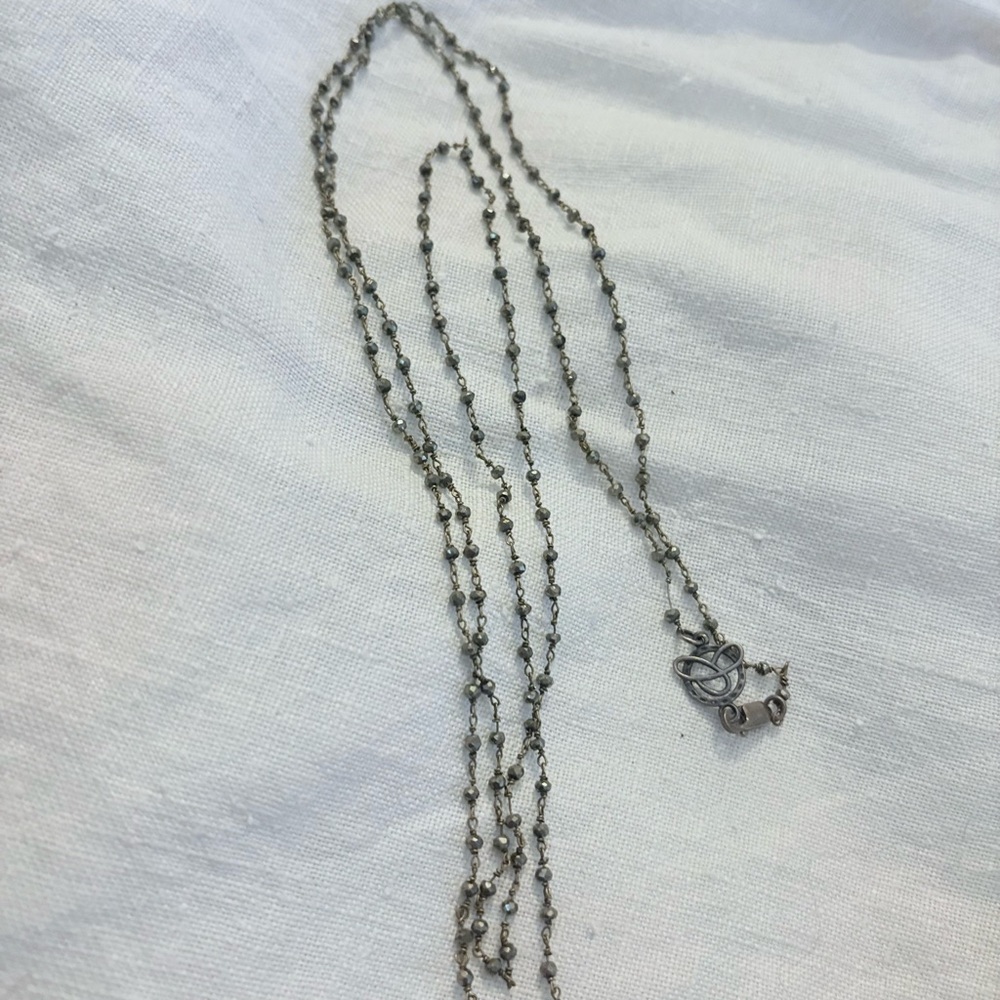 Elegant Pyrite Beaded Necklace